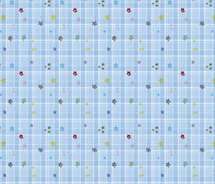 蓝色星星格子