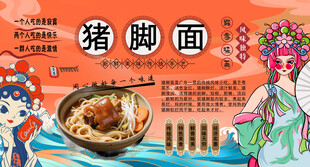 猪脚面背景墙