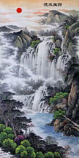 竖幅山水风景