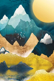 抽象山水画