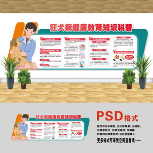 狂犬病知识文化墙