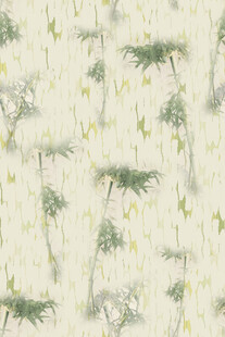 清新绿植花纹背景图案