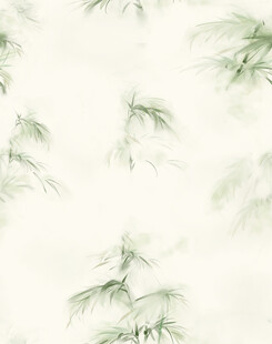 水墨风竹叶背景图