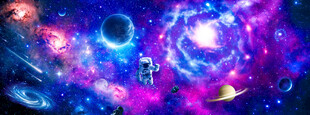 梦幻星空宇宙星球外太空黑洞背景