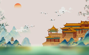 仙鹤图