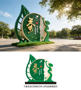 茶叶雕塑