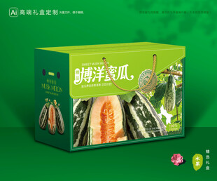 甜瓜包装 博洋蜜瓜礼盒
