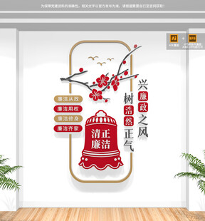 竖版廉政文化墙