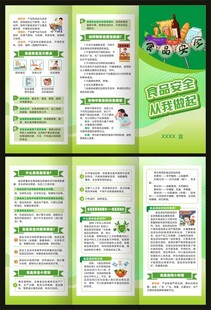 食品安全三折页