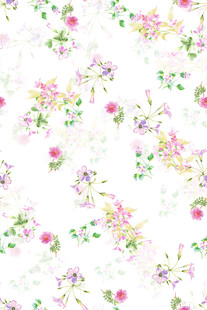 花卉图案背景清新雅致
