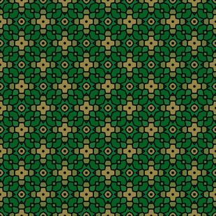 深绿几何图案无缝背景