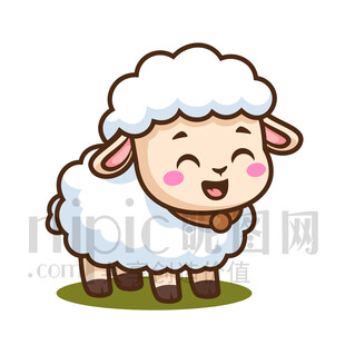 可爱小羊卡通形象