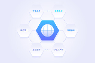 六边形结构数据展示图