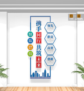竖版企业文化墙