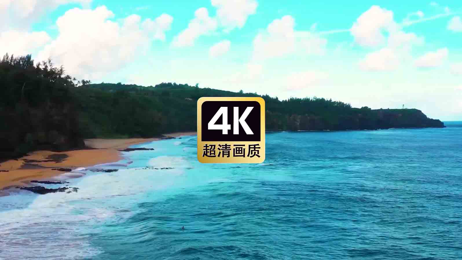 短视频素材航拍海岛丛林美景