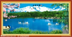 自然风景山水画