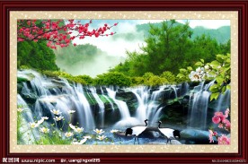 自然风景山水画