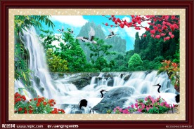 自然风景山水画