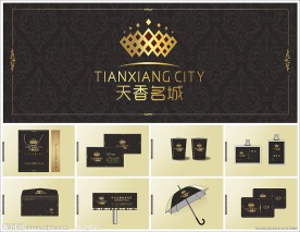 皇冠标志VI设计模板