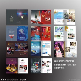 唯美浪漫婚庆公司主题婚礼画册 （注 分层不精细）