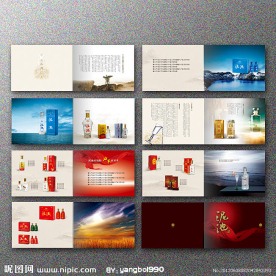 酒业公司产品宣传画册模板设计