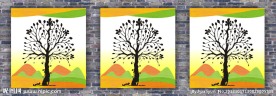 树木无框画