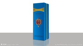 干红葡萄酒包装盒 （平面图）图片