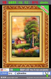 漂亮的风景油画