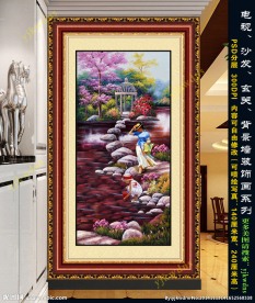 漂亮的花园水景（巨幅