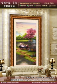 玄关风景油画