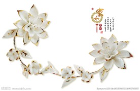 玉雕兰花 家和富贵 源分层