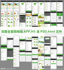 APP完整UI全套微商城H5