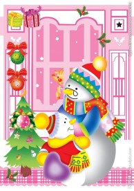 卡通雪人