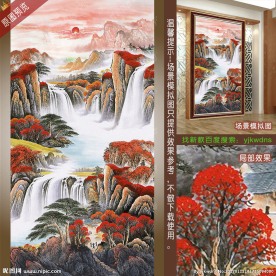 万财归宗风水画