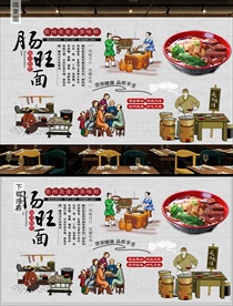 贵州肠旺面背景墙
