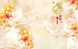 家和富贵 牡丹花开 源分层