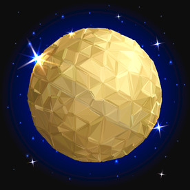 金色球体地球