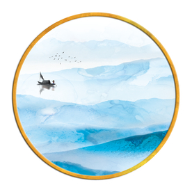 中国风   抽象山水画 大厅装