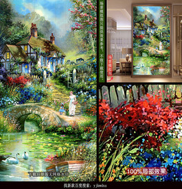 法式田园别墅水景