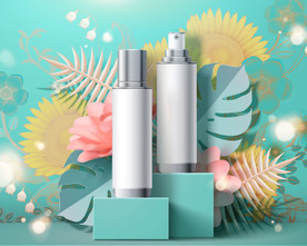 化妆品场景海报展板