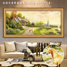 欧式田园风景油画