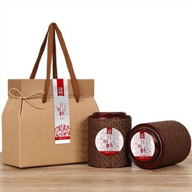 红枸杞礼盒贴 瓶贴包装设计