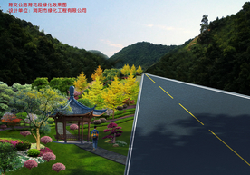 道路绿化景观设计效果图