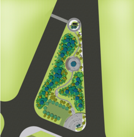 游园景观平面图