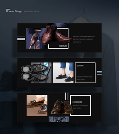 皮鞋banner电商海报