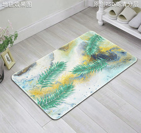 北欧风抽象复古地垫