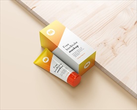 护肤品化妆品护手霜包装盒样机