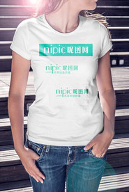 女士Tshirts服饰VI样机