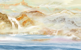 欧式高档山水石纹 TIF分层