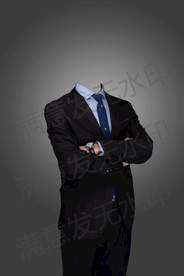 男生男士半身形象照模板